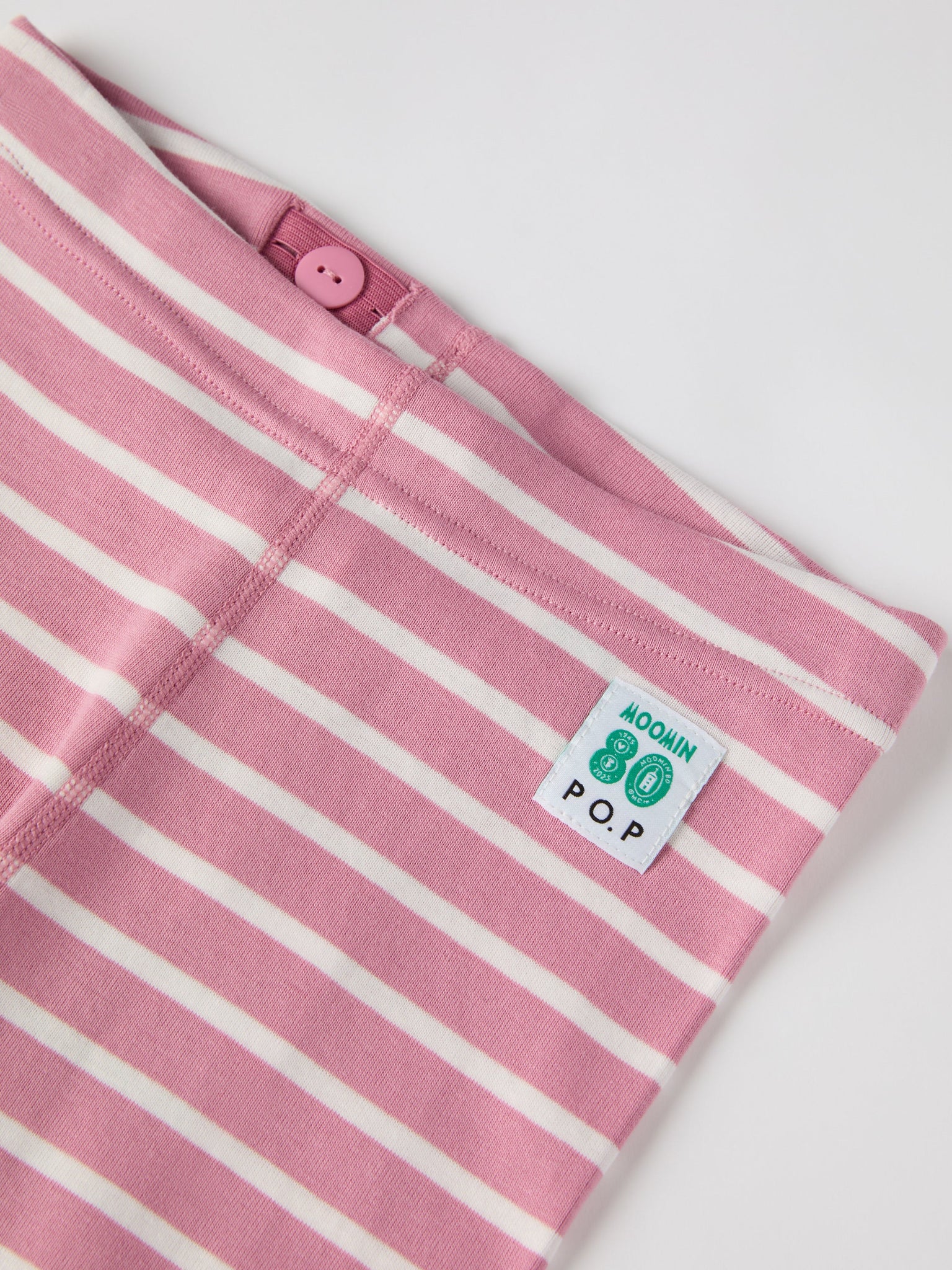 Striped Moomin Appliqué Kids Top from the Polarn O. Pyret kidswear collection. Clothes made using sustainably sourced materials.