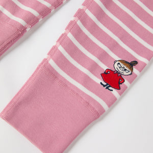 Striped Moomin Appliqué Kids Top from the Polarn O. Pyret kidswear collection. Clothes made using sustainably sourced materials.