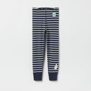 Stripe Moomin Appliqué Kids leggings from the Polarn O. Pyret kidswear collection. Nordic kids clothes made from sustainable sources.