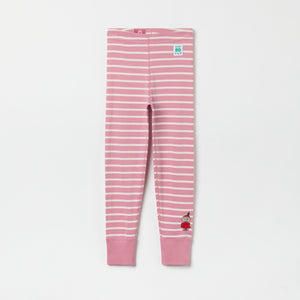 Stripe Moomin Appliqué Kids leggings from the Polarn O. Pyret kidswear collection. Clothes made using sustainably sourced materials.