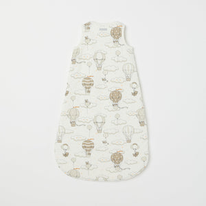 Balloon Print Cotton Baby Sleeping Bag from the Polarn O. Pyret baby collection. Nordic kids clothes made from sustainable sources.