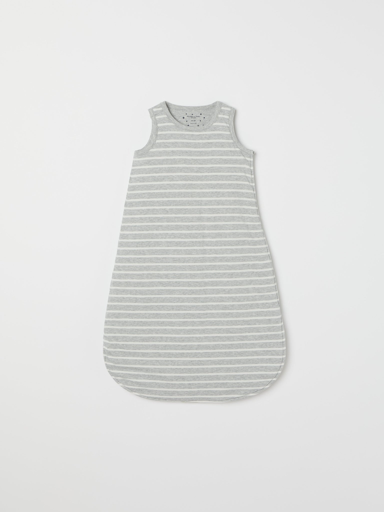 Striped Cotton Baby Sleeping Bag from the Polarn O. Pyret baby collection. Ethically produced kids clothing.