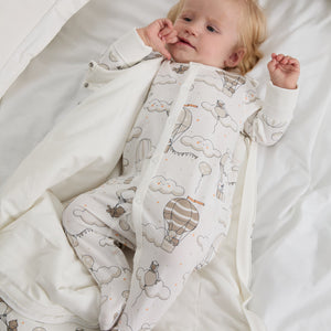 Balloon Print Baby Sleepsuit 2-6m / 62/68