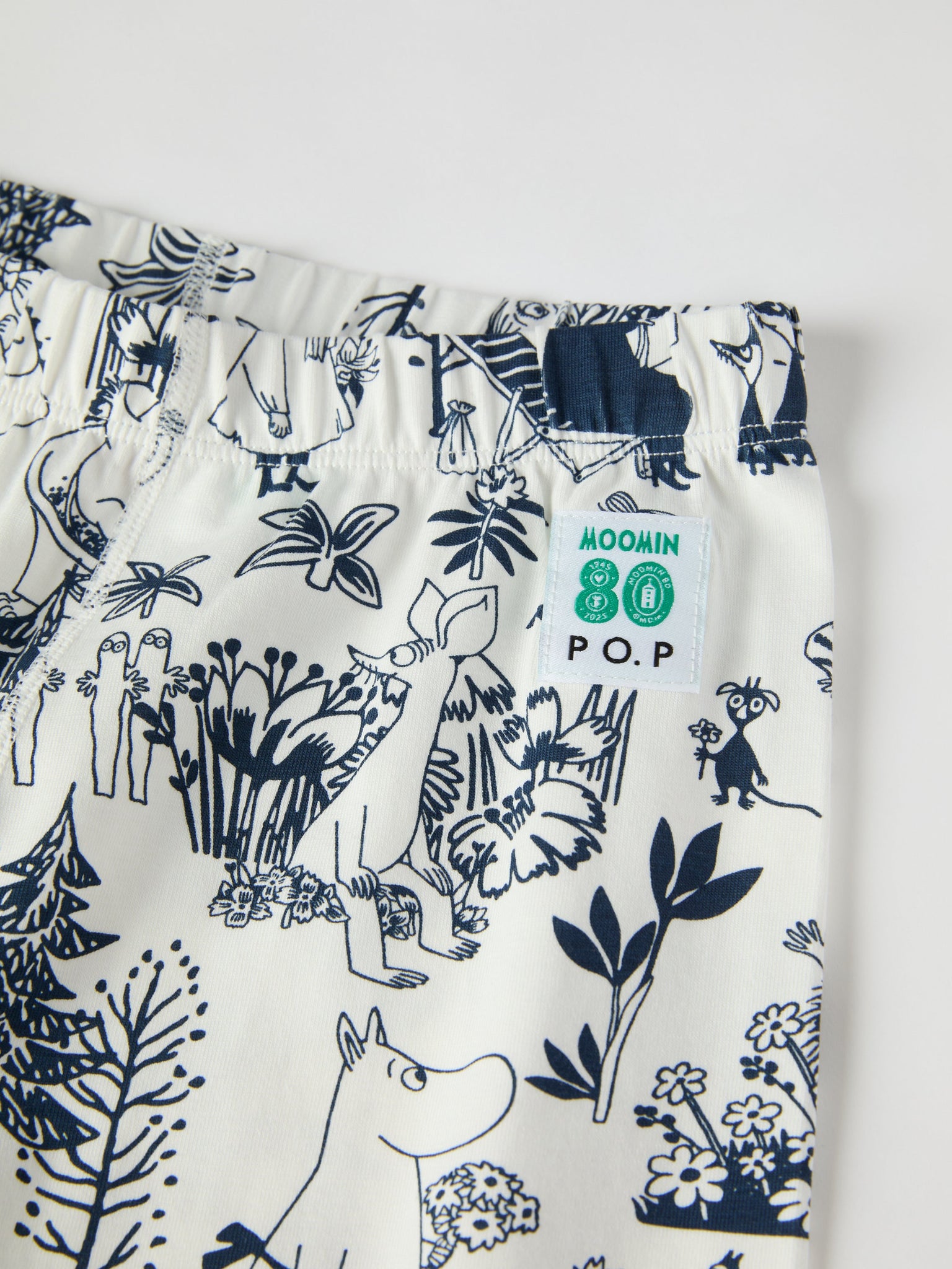 Moomin Print Kids Pyjamas from the Polarn O. Pyret kidswear collection. Ethically produced kids clothing.