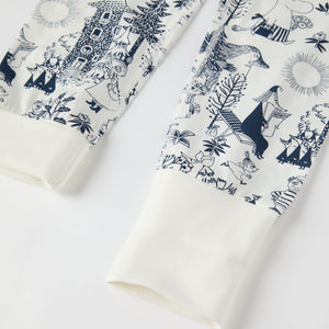 Moomin Print Kids Pyjamas from the Polarn O. Pyret kidswear collection. Ethically produced kids clothing.