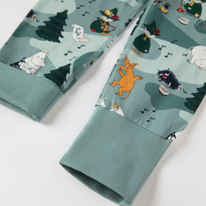 Moomin Print Kids Pyjamas from the Polarn O. Pyret kidswear collection. Clothes made using sustainably sourced materials.