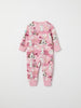 Moomin Print Baby Sleepsuit from the Polarn O. Pyret baby collection. Ethically produced kids clothing.