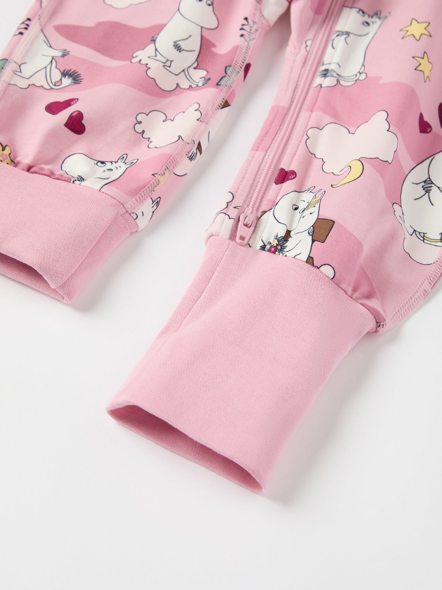 Moomin Print Baby Sleepsuit from the Polarn O. Pyret baby collection. Ethically produced kids clothing.