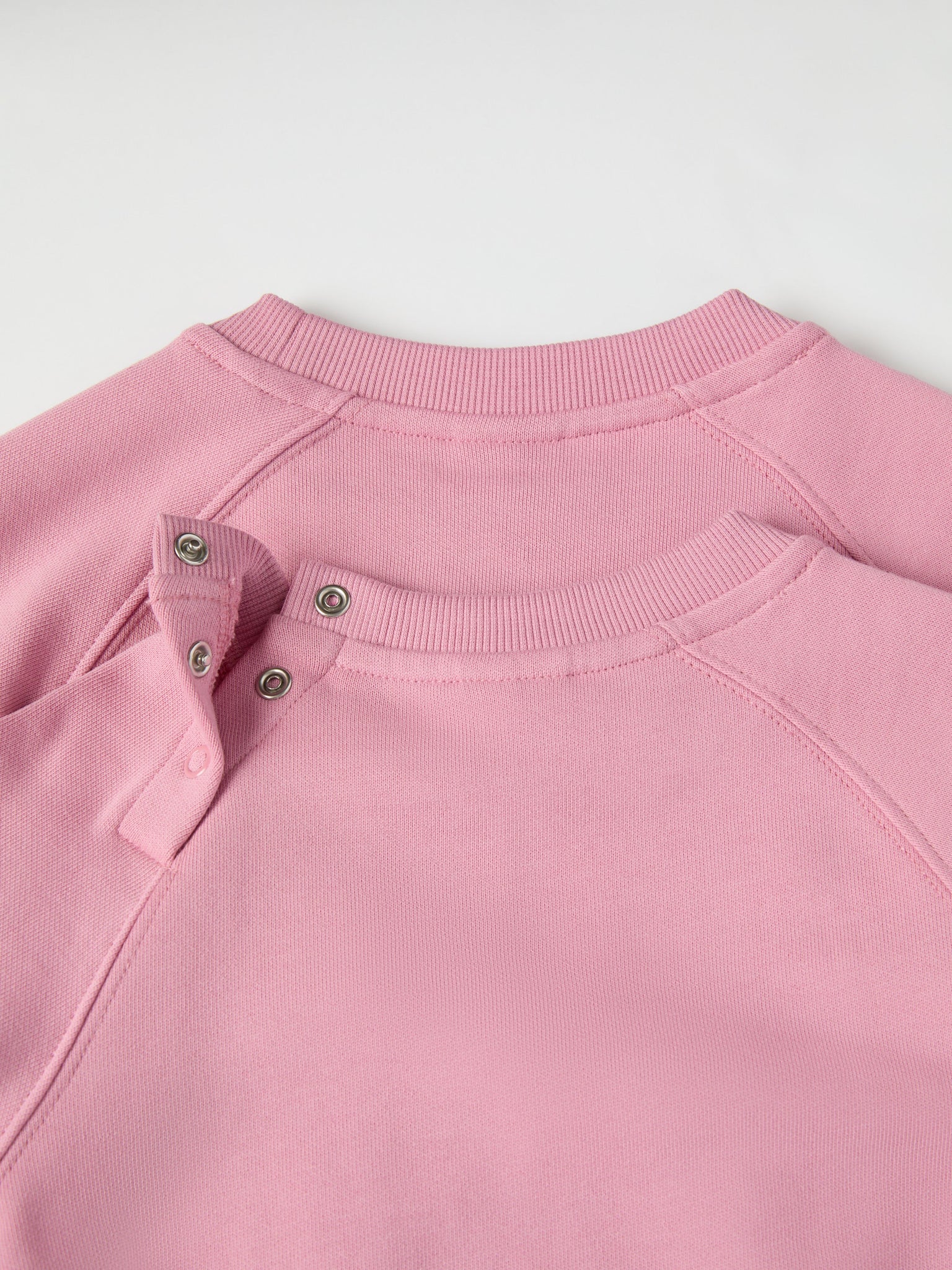 Pink Moomin Appliqué Kids Sweatshirt from the Polarn O. Pyret kidswear collection. Clothes made using sustainably sourced materials.