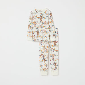 Christmas Lights Kids Pyjamas from the Polarn O. Pyret kidswear collection. Ethically produced kids clothing.