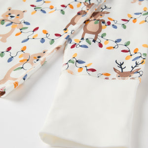 Christmas Lights Kids Pyjamas from the Polarn O. Pyret kidswear collection. Ethically produced kids clothing.