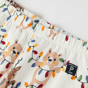 Christmas Lights Kids Pyjamas from the Polarn O. Pyret kidswear collection. Ethically produced kids clothing.