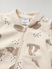 Bear Print Baby Romper from the Polarn O. Pyret baby collection. Nordic kids clothes made from sustainable sources.