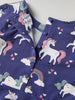 Unicorn Print Kids Dress from Polarn O. Pyret kidswear. Clothes made using sustainably sourced materials.