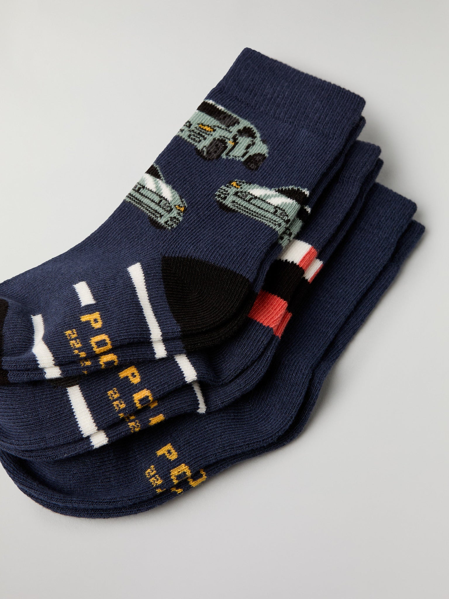 Three Pack Kids Socks from Polarn O. Pyret kidswear. Ethically produced kids clothing.