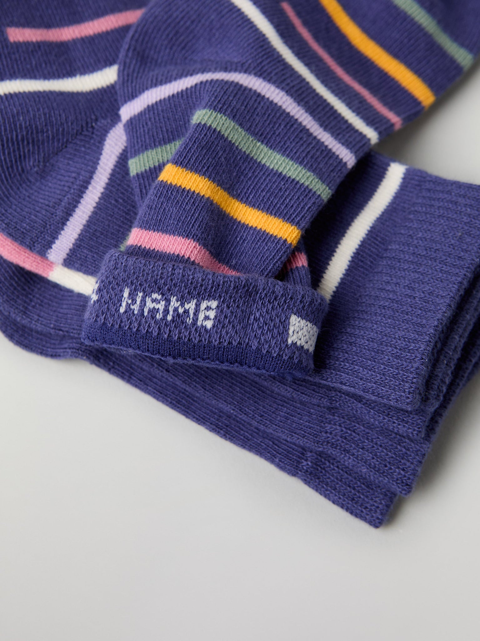 Three Pack Kids Socks from Polarn O. Pyret kidswear. Clothes made using sustainably sourced materials.