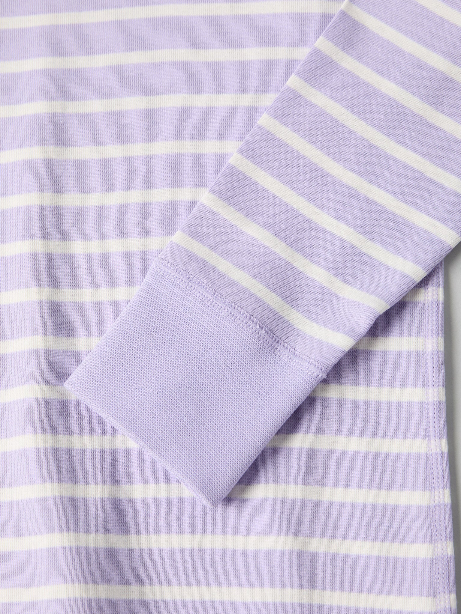 Organic Cotton Striped Purple Kids Top from Polarn O. Pyret kidswear. Clothes made using sustainably sourced materials.