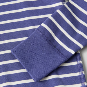 Organic Cotton Striped Blue Kids Top from Polarn O. Pyret kidswear. Nordic kids clothes made from sustainable sources.