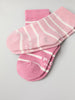 Two Pack Pink Striped Kids Socks from Polarn O. Pyret kidswear. Ethically produced kids clothing.