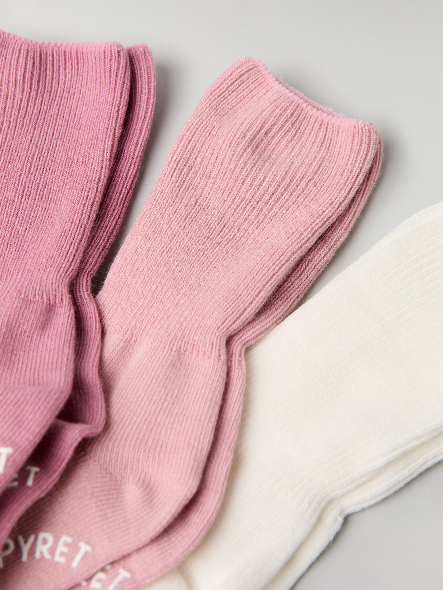 Three Pack Antislip Kids Socks from Polarn O. Pyret kidswear. Clothes made using sustainably sourced materials.