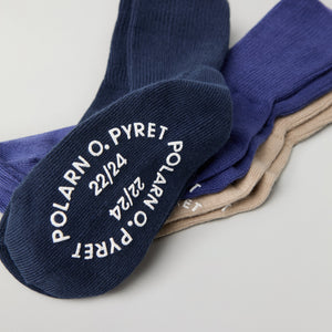 Three Pack Antislip Kids Socks from Polarn O. Pyret kidswear. Ethically produced kids clothing.