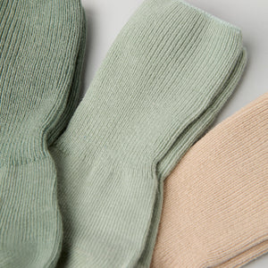 Three Pack Antislip Kids Socks from Polarn O. Pyret kidswear. Clothes made using sustainably sourced materials.