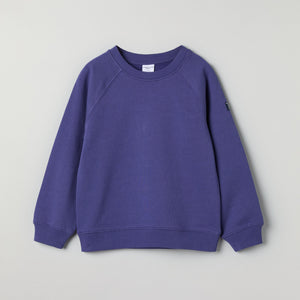 Blue Kids Sweatshirt from Polarn O. Pyret kidswear. Ethically produced kids clothing.