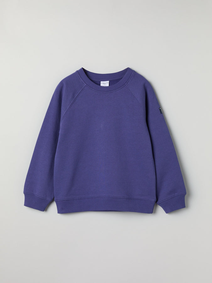 Blue Kids Sweatshirt from Polarn O. Pyret kidswear. Ethically produced kids clothing.