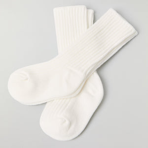 White Two Pack Baby Socks from the Polarn O. Pyret baby collection. Nordic kids clothes made from sustainable sources.