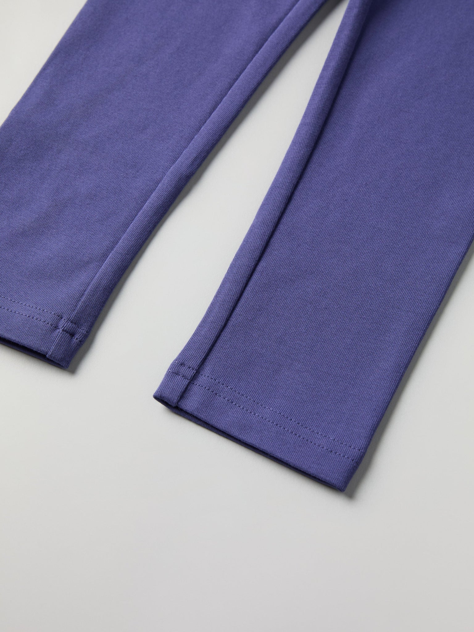 Blue Organic Cotton Kids Leggings from Polarn O. Pyret kidswear. Ethically produced kids clothing.