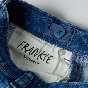 Pull-on Kids Jeans from Polarn O. Pyret kidswear. Clothes made using sustainably sourced materials.