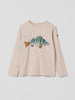 Fish Print Kids Top from the Polarn O. Pyret baby collection. Ethically produced kids clothing.