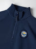 Half Zip Kids Navy Fleece from Polarn O. Pyret kidswear. Clothes made using sustainably sourced materials.