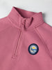 Half Zip Kids Pink Fleece from Polarn O. Pyret kidswear. Ethically produced kids clothing.