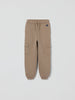 Kids Beige Cargo Joggers from Polarn O. Pyret kidswear. Ethically produced kids clothing.