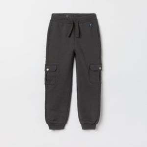 Grey Kids Cargo Joggers from the Polarn O. Pyret kidswear collection. The best ethical kids clothes