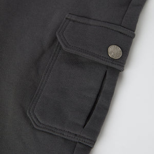 Grey Kids Cargo Joggers from the Polarn O. Pyret kidswear collection. The best ethical kids clothes