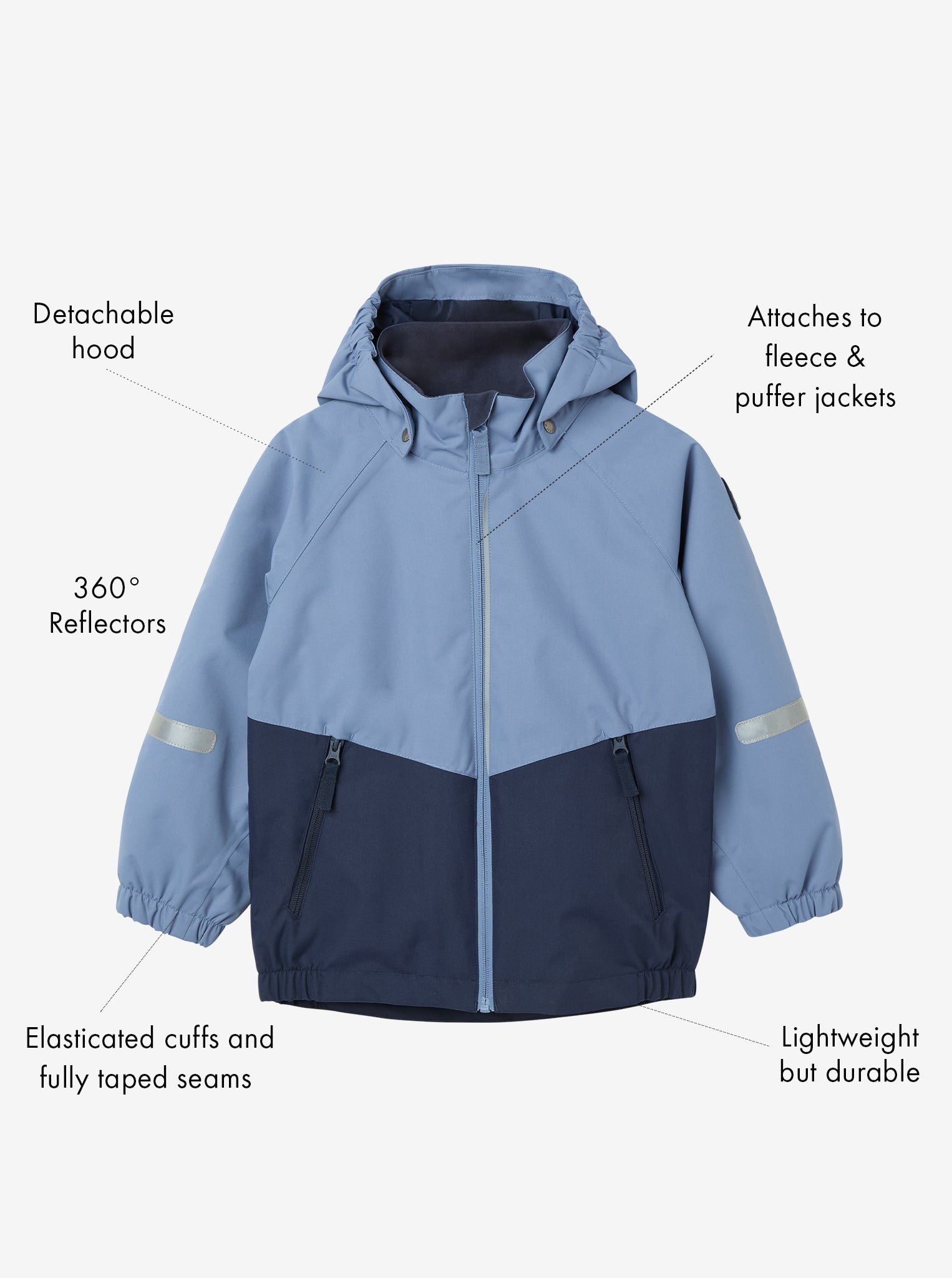 Lightweight Waterproof Kids Shell Jacket