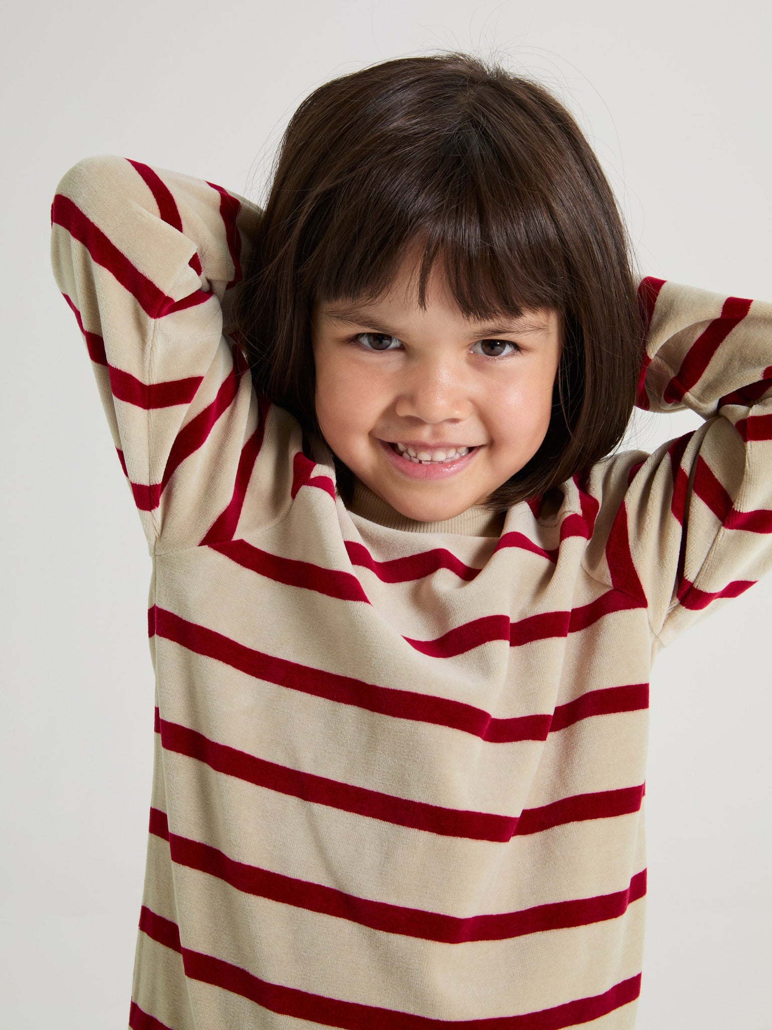 Striped Velour Top