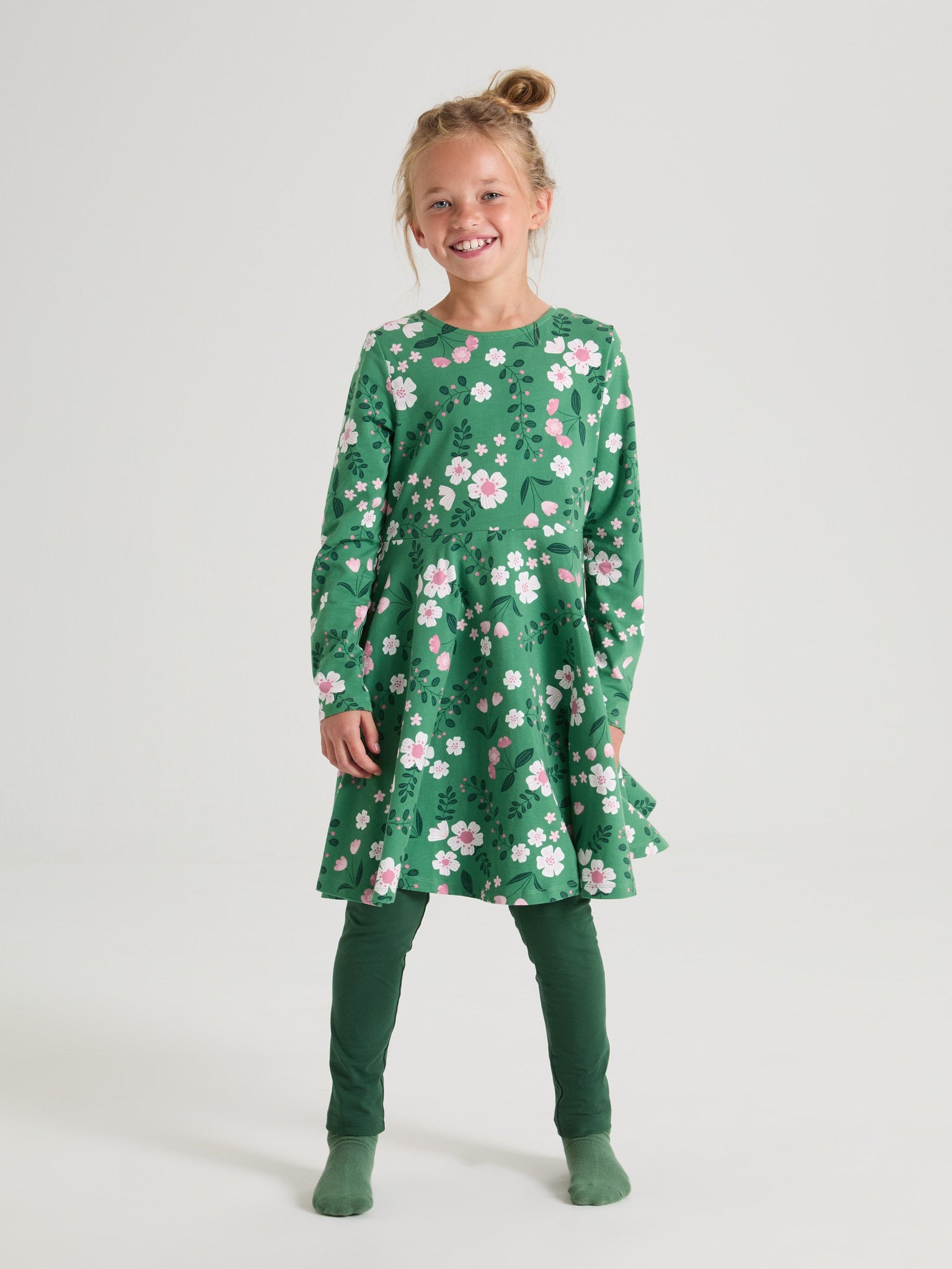 Floral Print Kids Dress