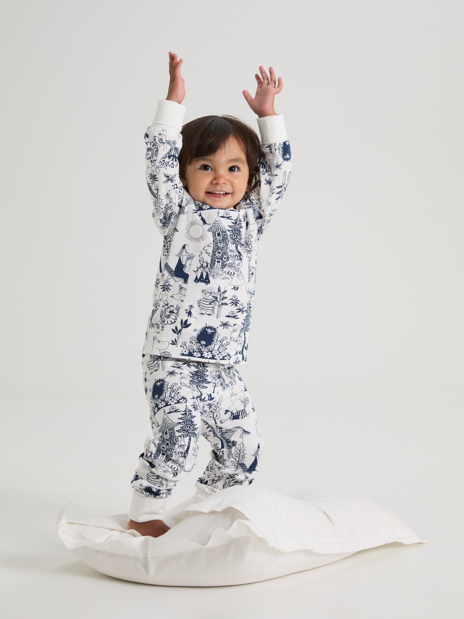 Moomin Print Baby Sleepsuit