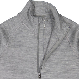 Terry Wool Grey Kids Thermal Zip Top from the Polarn O. Pyret outerwear collection. Ethically produced kids outerwear.