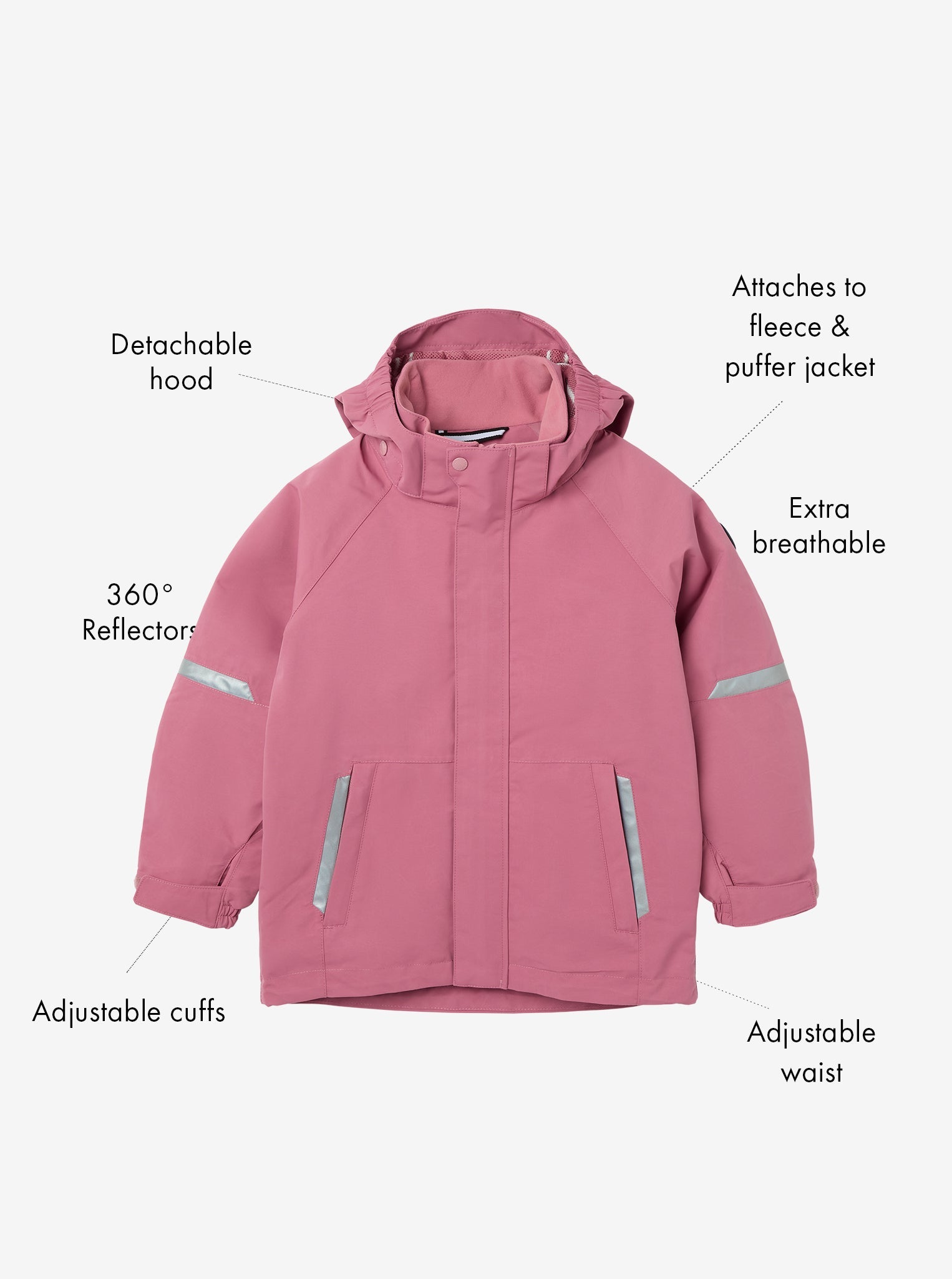 Waterproof Kids School Coat