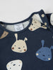 Bunny Print Baby Sweatshirt from the Polarn O. Pyret baby collection. Nordic kids clothes made from sustainable sources.