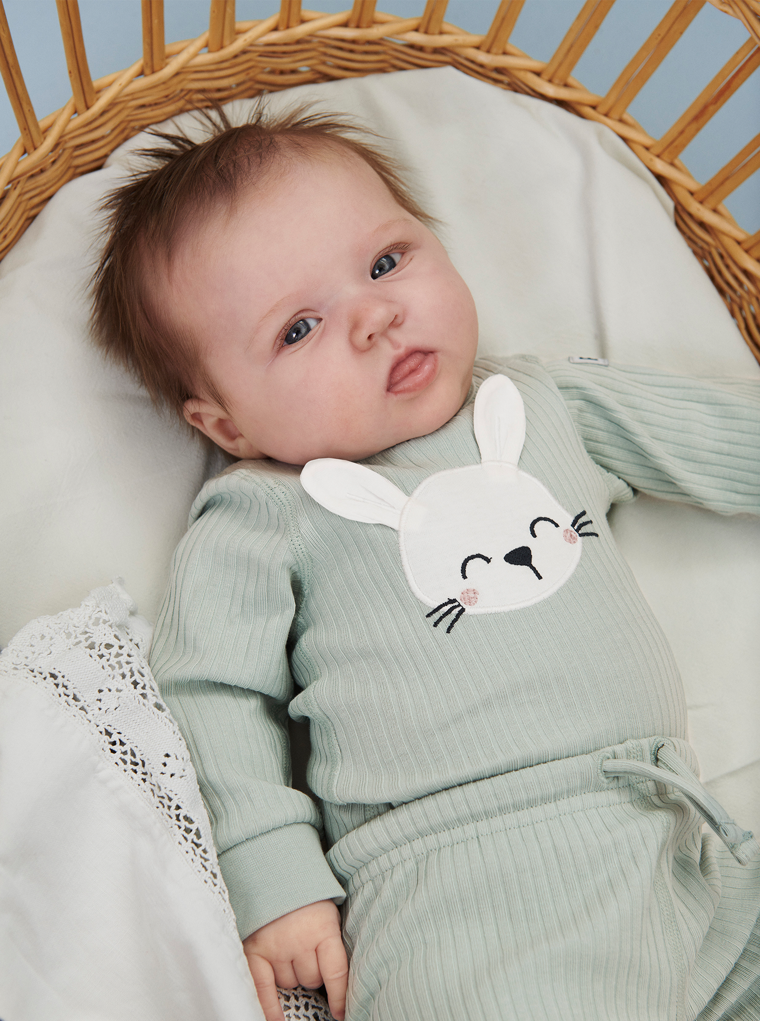 Rabbit Applique Babygrow