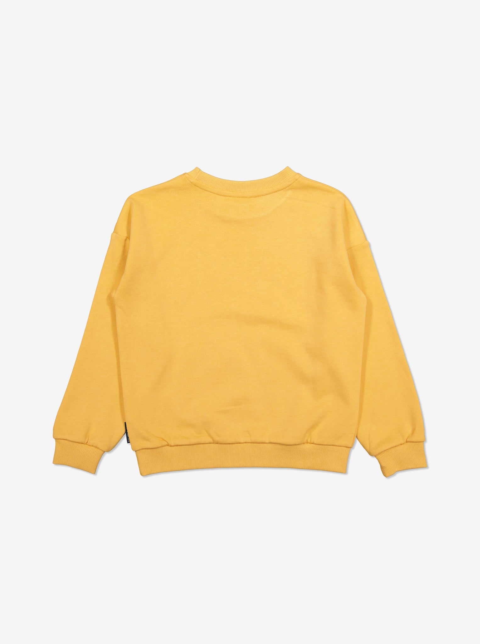  Organic Yellow Kids Animal Sweatshirt from Polarn O. Pyret Kidswear. Made with 100% organic cotton.