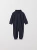 Merino Kids Navy Thermal Onesie from the Polarn O. Pyret outerwear collection. The best ethical kids outerwear.