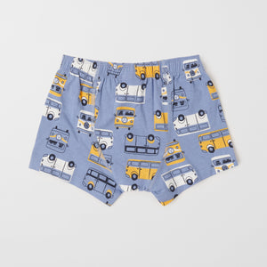 Organic Cotton Boys Boxer Shorts from the Polarn O. Pyret kidswear collection. Nordic kids clothes made from sustainable sources.