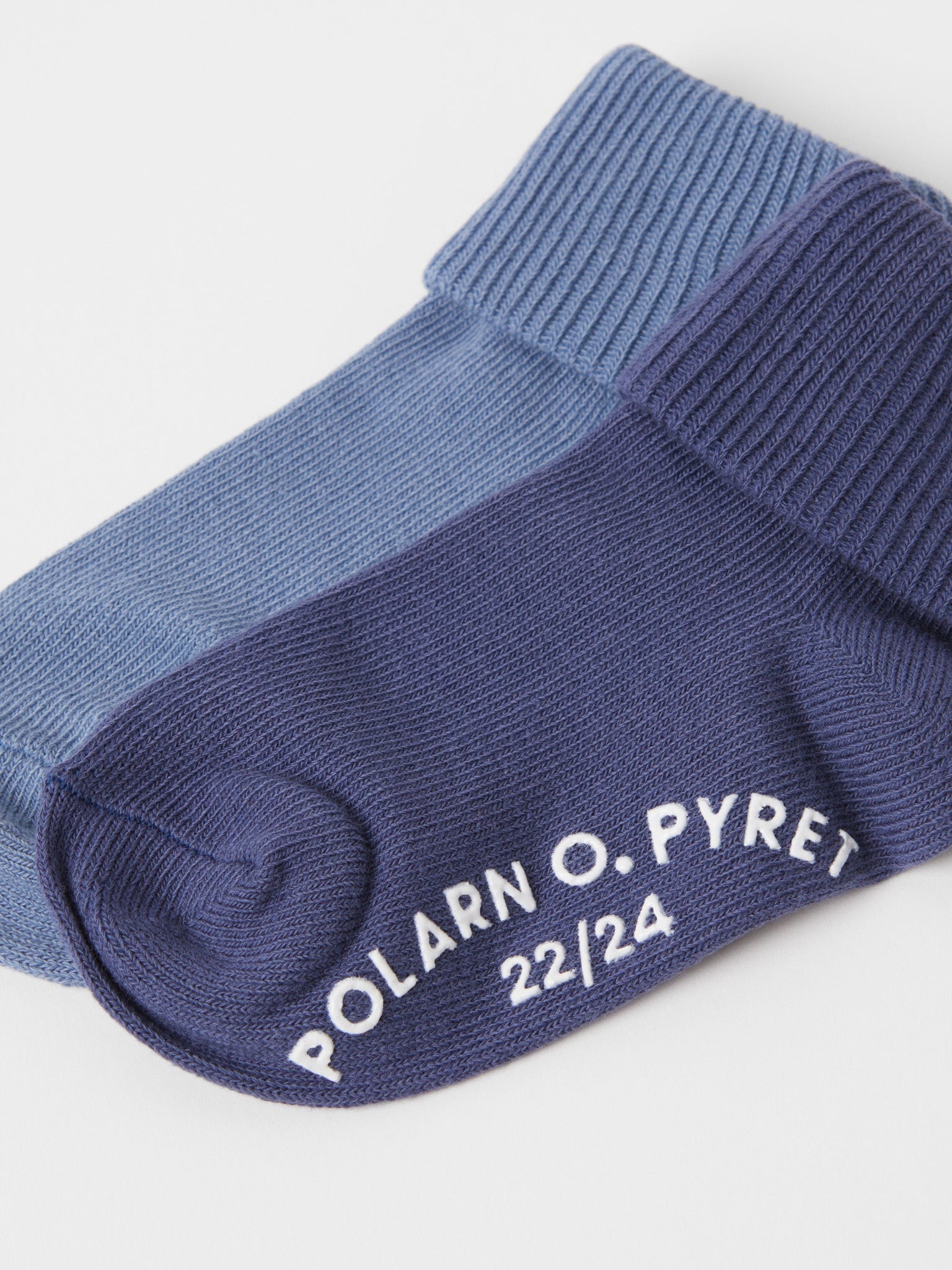 Blue Antislip Kids Socks Multipack from the Polarn O. Pyret kidswear collection. The best ethical kids clothes