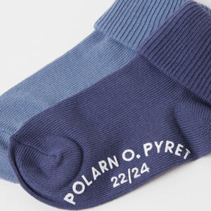 Blue Antislip Kids Socks Multipack from the Polarn O. Pyret kidswear collection. The best ethical kids clothes